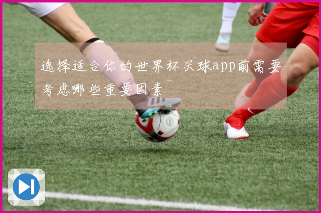 选择适合你的世界杯买球app前需要考虑哪些重要因素